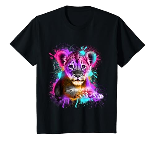 Kinder Löwe, bunt, Graffiti-Grafik, niedliches Baby, Löwe, Tiere, modern T-Shirt Kinder Löwe, bunt, Graffiti-Grafik, niedliches Baby, Löwe, Tiere, modern T-Shirt von Graffiti Graphic Kids Toddler Animals Joy of Life