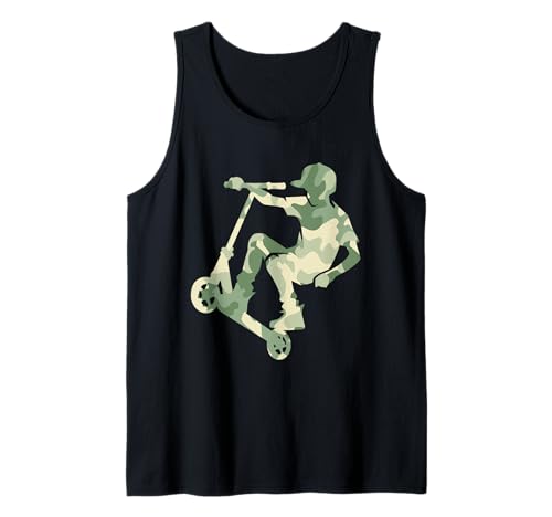 Tarnung Stunt-Scooter-Fahrer Für Jungen Kinder Tank Top Tarnung Stunt-Scooter-Fahrer Für Jungen Kinder Tank Top von Grafik Scooter Entwürfe Ideen