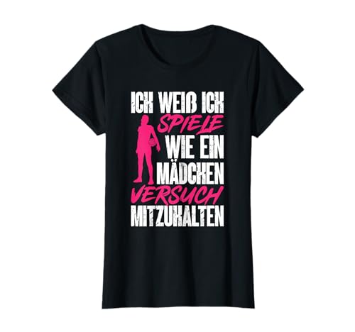 Ein Mädchen Versuch Mitzuhalten Volleyball Spieler T-Shirt Ein Mädchen Versuch Mitzuhalten Volleyball Spieler T-Shirt von Grafik Volleyballspieler Design