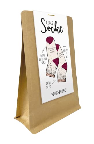 Grafik-Werkstatt Bekleidung, Schuhe, Schmuck Und Accessoires Freizeitsocken Damen | Bunte Socken mit Spruch | Putzen | weiß Gr. 36-42, Regular (2er Pack) von Grafik-Werkstatt