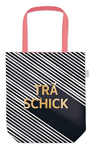 Grafik Werkstatt Einkaufstasche mit lustigem Spruch|Shopping-Bag faltbar | leichte Tasche |s chwarz-weiß von Grafik-Werkstatt