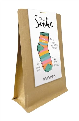 Grafik-Werkstatt Herren Damen | Gute-Laune-Socke | Kleine Auszeit| Gr. 36-40, Weiß, 38-42 von Grafik-Werkstatt