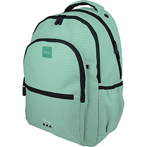 Grafoplás 37503226 Schulrucksack, Kuru, Mint, 33 x 46 x 22,5 cm, anpassbar an den Kinderwagen, Mint, 33x46x22,5cm, Schulrucksack mit 3 Fächern, anpassbar an den Kinderwagen von Grafoplás