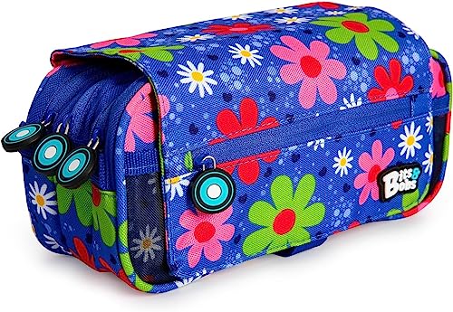 Grafoplás Garden Federmäppchen, DREI Fächer, Unisex, für Kinder, Bedruckt, 23 x 10 x 10 cm, Bedruckt, 23x10x10cm, Garten von Grafoplás