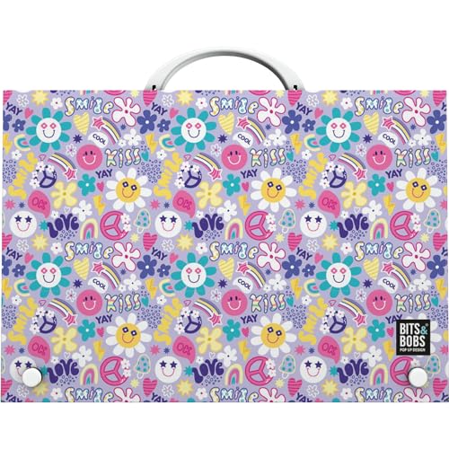 Grafoplás Schultasche mit Griff und Schnappverschluss | Polypropylen | Foliogröße | 24,5 x 34,5 x 4 cm | Bits&Bobs Pop Up Design Kollektion | Smile Extra für die Schule Grafoplás Schultasche mit Griff und Schnappverschluss | Polypropylen | Foliogröße | 24,5 x 34,5 x 4 cm | Bits&Bobs Pop Up Design Kollektion | Smile Extra für die Schule von Grafoplás