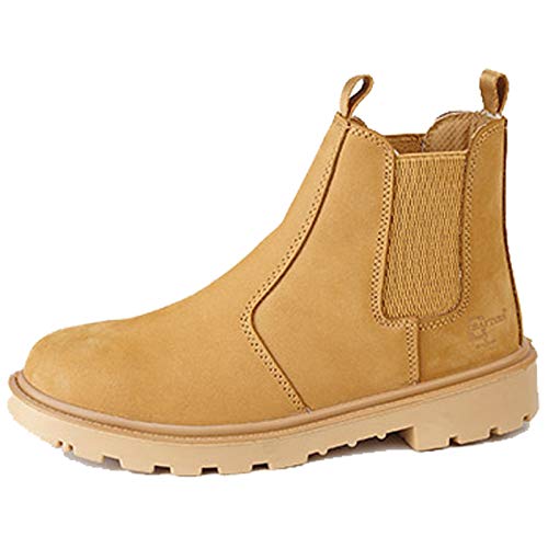 GRAFTERS SAFETY CHELSEA DEALER BOOTS SIZE UK 3 - 16 WORK HONEY NUBUCK M808N KD-Honey-UK 16 (EU 52) von Grafters