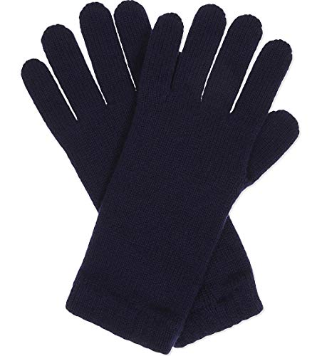 Graham Cashmere Damen Pure Cashmere Short Cuff Handschuhe Hergestellt In Schottland Geschenkbox navy blau einheitsgröße von Graham Cashmere MADE IN SCOTLAND