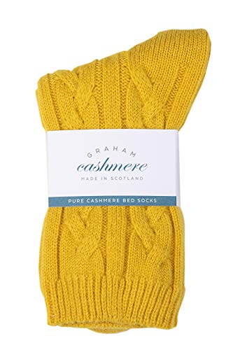 Graham Cashmere - Bettsocken aus reinem Kaschmir – hergestellt in Schottland – in Geschenkverpackung – Constance von Graham Cashmere