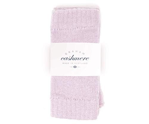 Graham Cashmere Damen-Handgelenkwärmer aus reinem Kaschmir, Teestaub, Rosa, Einheitsgröße von Graham Cashmere