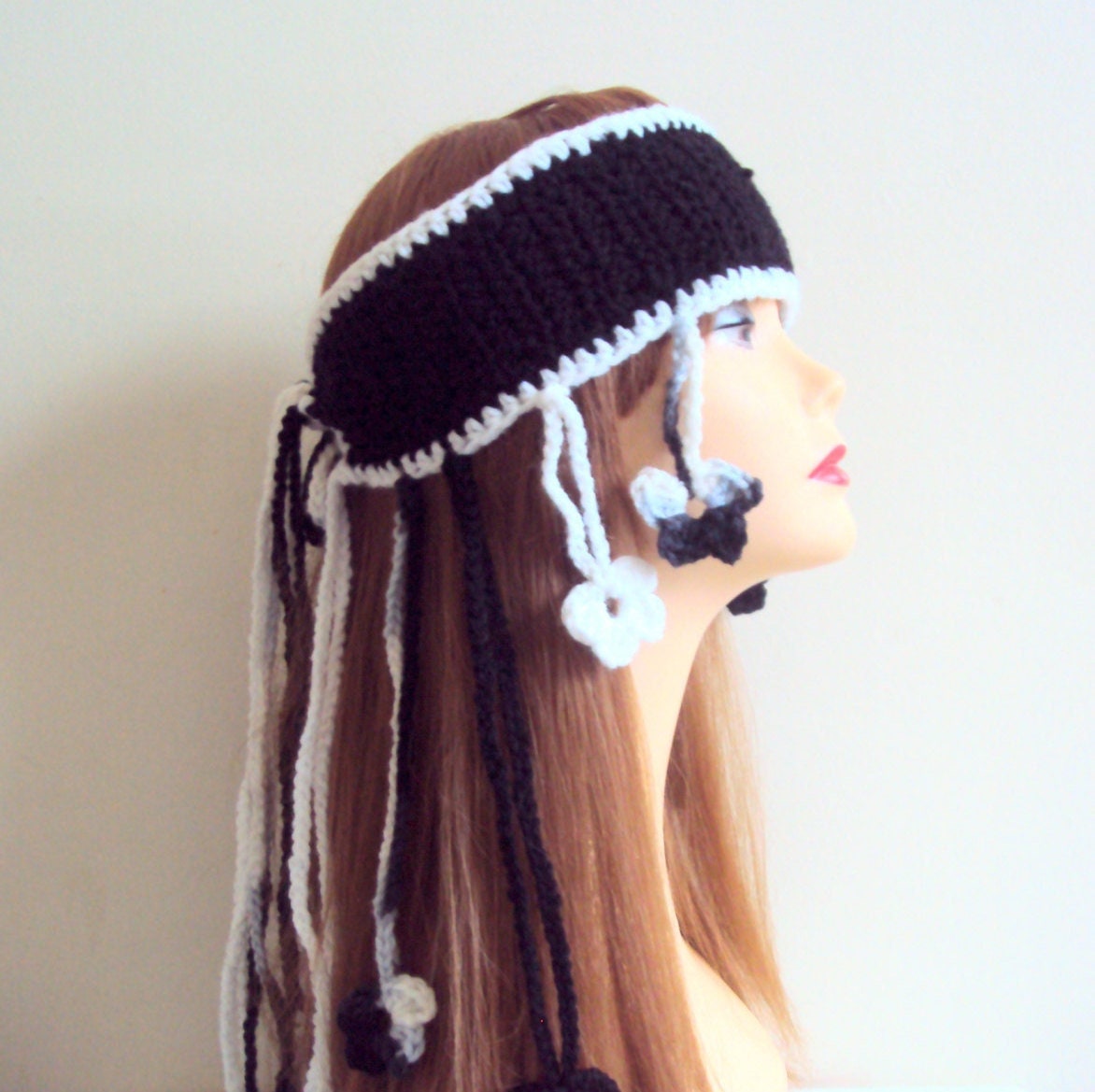 Gehäkeltes Boho Stirnband Hippie Style Festival Kopftuch Weihnachtsgeschenk von GrahamsBazaar