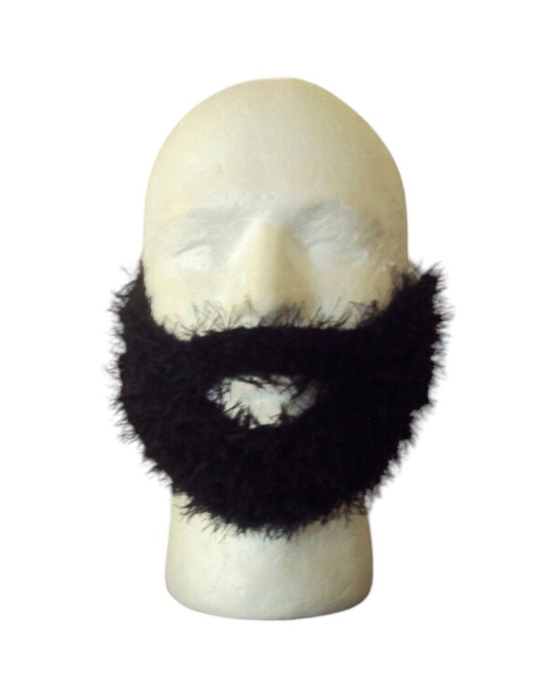 stricken Sie Fake Beard Männer Schwarzer Bart Für Ihn Fuzzy Ideen Muttertagsgeschenk Weihnachtsgeschenk von GrahamsBazaar