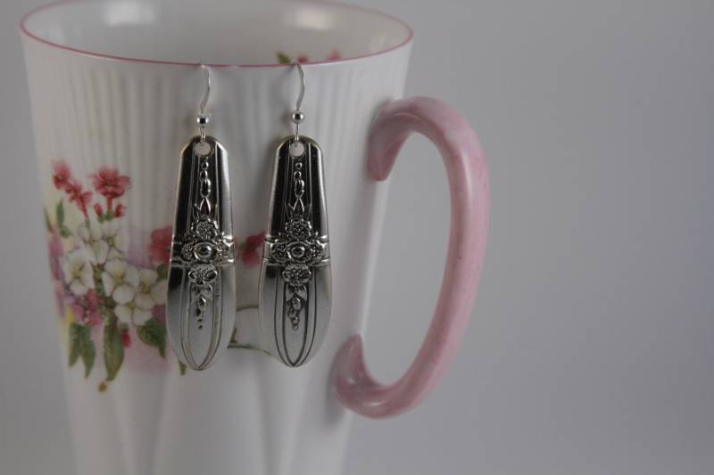 Vintage Silberwaren Ohrringe von GrainsOfSandDesigns