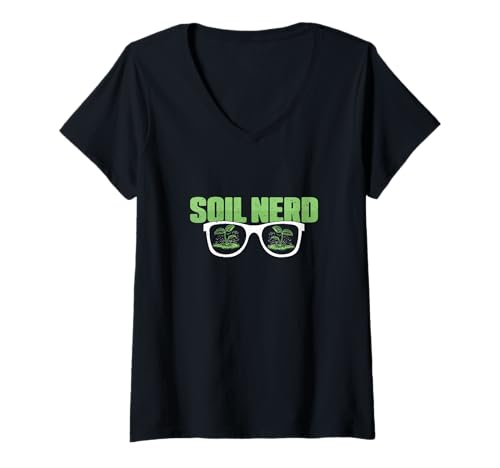 Damen Soil Nerd Lustig Agronomie Humor Landwirtschaft Für Einen Agronomen T-Shirt mit V-Ausschnitt von Grainstorming Soil Mates