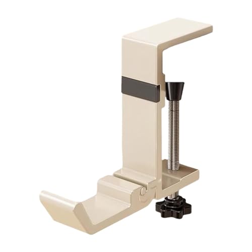 Gralara Schreibtischhaken Kaminhaken Schulranzenaufhänger Kopfhörerhalter Untertischhaken mit Starker Tragfähigkeit für Sicheren Halt für Taschen Und Zubehör, Milchig Weiß von Gralara