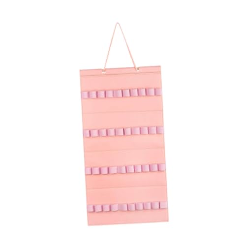 Gralara Stirnbandhalter 40 elastische Schleifen hängende Stirnband -Organizer für Türwandschrank, Rosa von Gralara