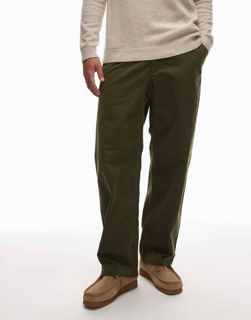 Gramicci - Cliff - Gerade geschnittene Hose in Khaki-Grün von Gramicci