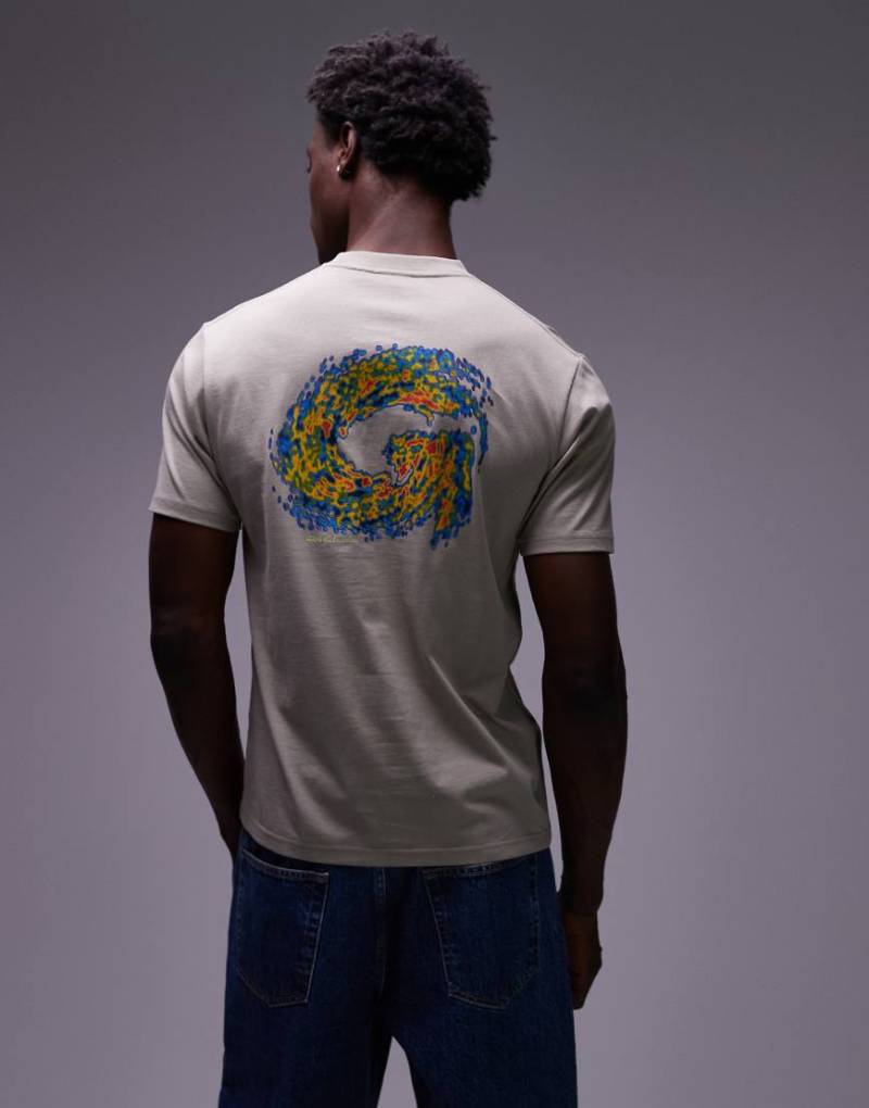 Gramicci - Hurricane - T-Shirt in Beige-Neutral von Gramicci