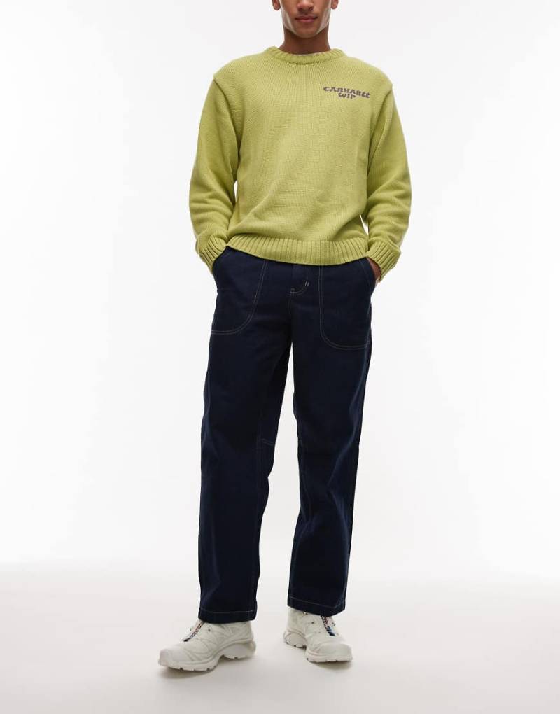 Gramicci - Loose Fit Jeans in Indigoblau aus japanischem Noppen-Denim von Gramicci