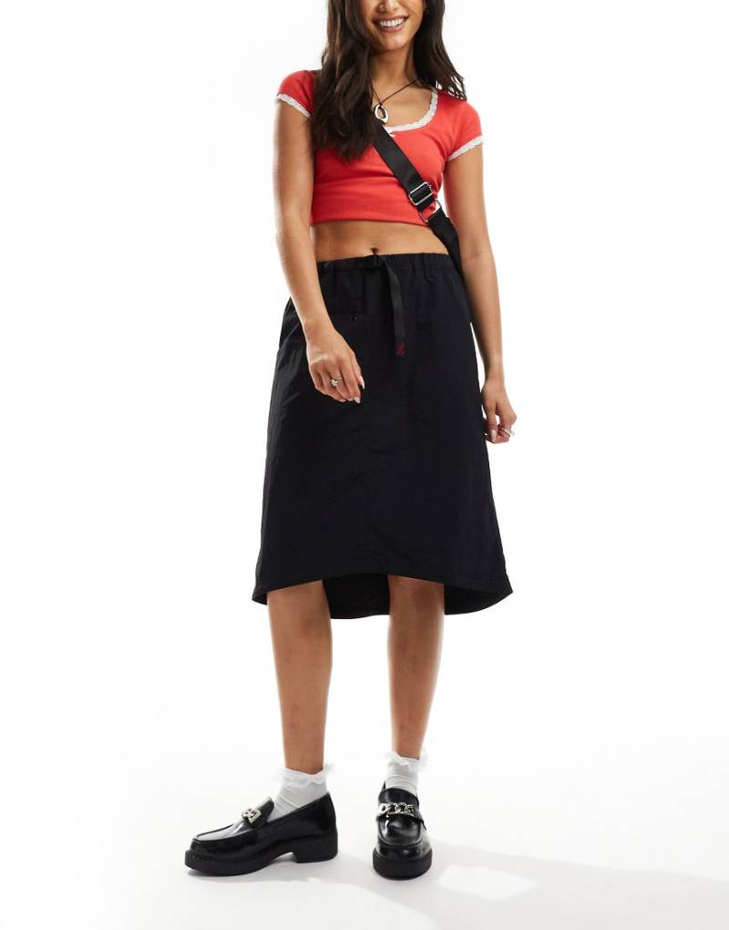 Gramicci - Verstaubarer Midirock aus Nylon in Schwarz von Gramicci