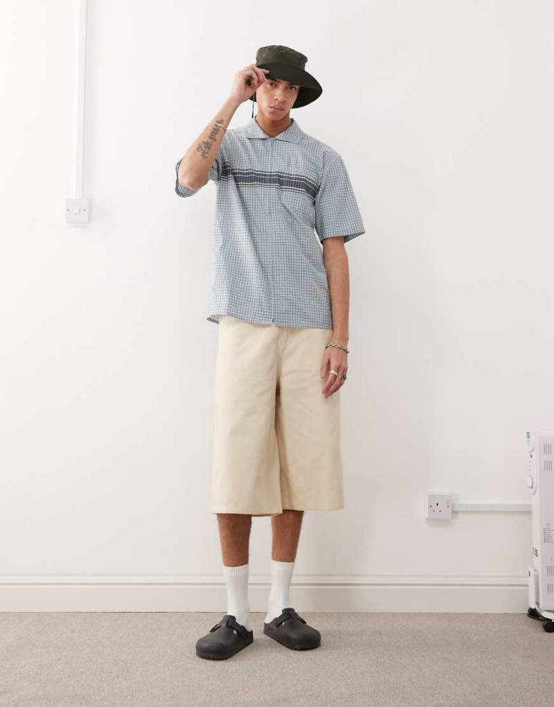 Gramicci - Wave - Hemd in Blau mit Reißverschluss von Gramicci