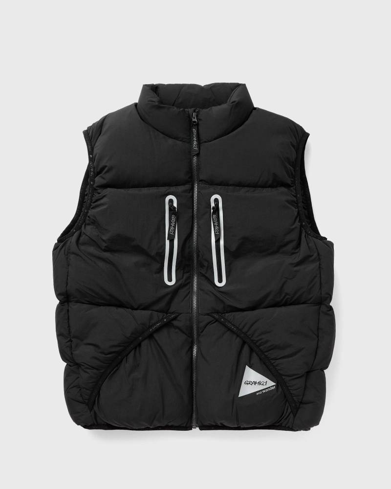 Gramicci X and wander DOWN VEST men Vests black in Größe:M von Gramicci
