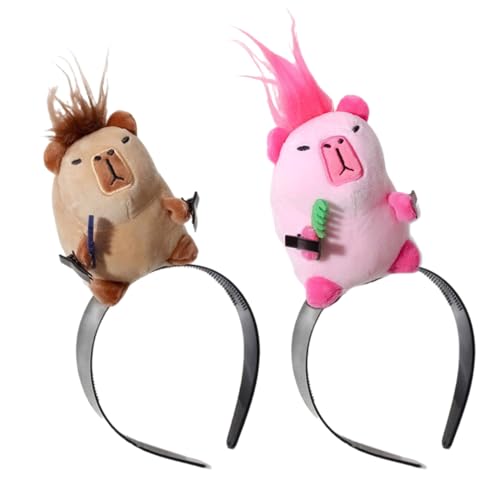 2 x Haarbänder, praktisches Haar-Accessoire für Damen, Haarschlaufe zum Waschen von Gesicht und Fotografie, lustige Stirnbänder von Gramigg