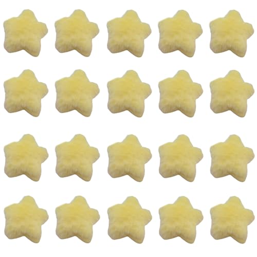 20 Stück Plüschsterne für Haarspangen, Basteln, Stirnbänder, Applikationen, Nähen, Kopfbedeckung, Kleidung, Stirnbänder von Gramigg