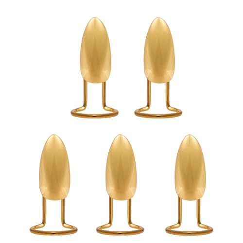 5-teiliges Set mit mechanischen Finger-Accessoires für Punk- und Gothic-Enthusiasten, tragbare Nägel, Ringe, stilvolle Maniküre, Individualitätsausdruck-Ringe von Gramigg