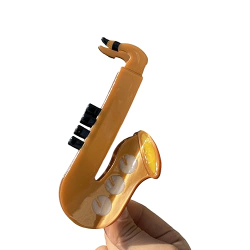 Acetat-Haarspange mit Cartoon-Design, Retro-Saxophon-Klebeband für trendige Frauen und Retro-Enthusiasten Acetat-Haarspange mit Cartoon-Design, Retro-Saxophon-Klebeband für trendige Frauen und Retro-Enthusiasten von Gramigg