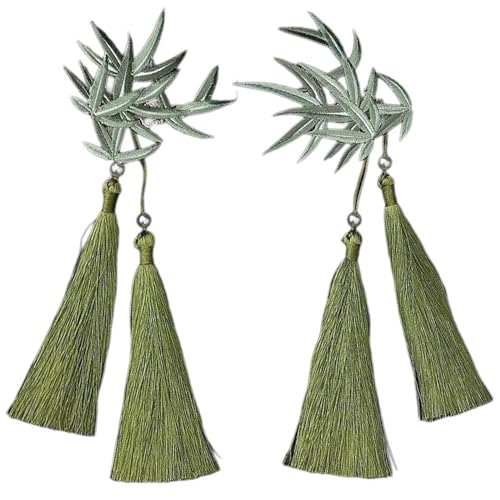 Aufwändige Haarnadel, Blatt-Haarspange, elegant, traditioneller Stil, Strauß, Kopfschmuck, dekorative Quasten, Blatt-Haarspange von Gramigg