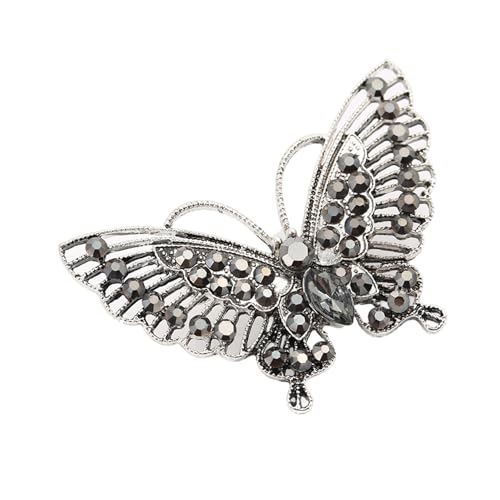 Elegante Kristall-Brosche mit Schmetterlings-Design, Vintage-Legierung, Ornament für Damen, Kleider, Hüte, Taschen, Hochzeits-Party-Zubehör, elegantes Schmetterlingskleidzubehör Elegante Kristall-Brosche mit Schmetterlings-Design, Vintage-Legierung, Ornament für Damen, Kleider, Hüte, Taschen, Hochzeits-Party-Zubehör, elegantes Schmetterlingskleidzubehör von Gramigg