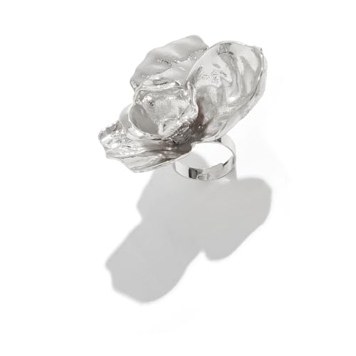 Elegante Ringe Verstellbare Blumenhochzeitsform Aus Dem Offenen Finger Für Frau Mann Trendige Ringe von Gramigg