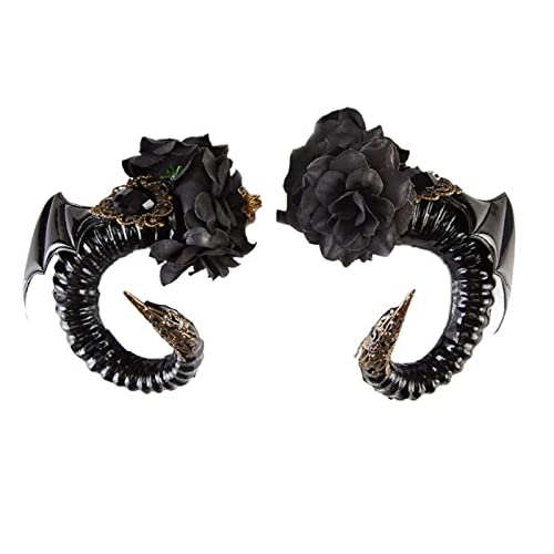 Erwachsene Kinder Dämon Schwarze Farbe Ochsen Horn Haare Clip Stoff Haart Pin Halloween Weihnachtskostüm Cosplay Party Erwachsene Kinder Dämon Schwarze Farbe Ochsen Horn Haare Clip Stoff Haart Pin Halloween Weihnachtskostüm Cosplay Party von Gramigg
