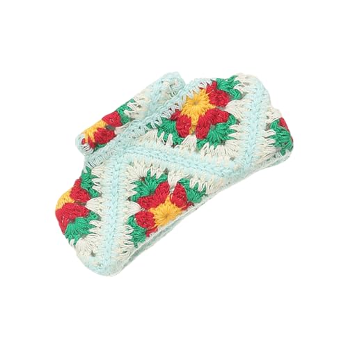 Ethnische Blumenhaarklaue Clip Handgemachtes Häkelklemme Nicht Klemme Sicherere Grip Accessoires Für Frauen Strand Urlaub Böhmische Haarklaue Für Frauen von Gramigg
