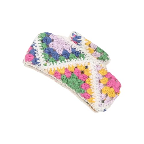 Ethnische Blumenhaarklaue Clip Handgemachtes Häkelklemme Nicht Klemme Sicherere Grip Accessoires Für Frauen Strand Urlaub Böhmische Haarklaue Für Frauen von Gramigg