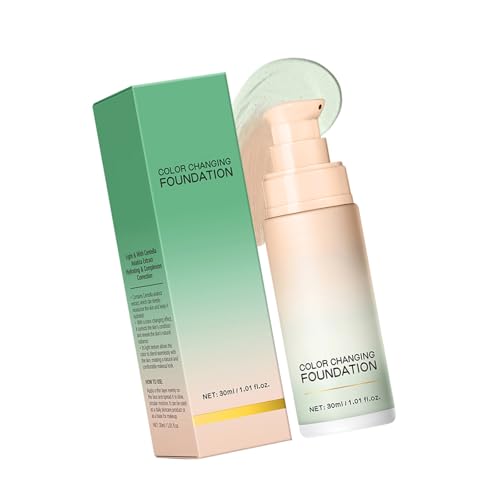 Farbwechsel Fundiertes Flüssiges Basis Make Up Vollbedeckung Concealer Häute Falten & Linien Frauen Mädchen Farbwechseln Flüssiger Basis Make Up Änderung Ihres Hauttones von Gramigg