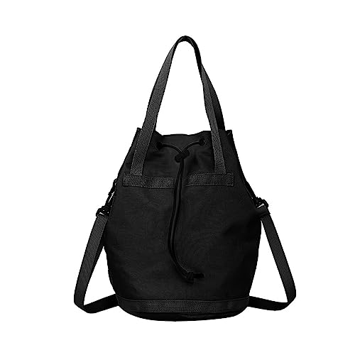 Gramigg 2023 Eimertasche, einfache modische Tasche, große Kapazität, Crossbody-Tasche, Nylon-Schultertasche, vielseitig, Reisen, für Frauen und Mädchen, Nylon-Schulter, Schwarz , One Size Gramigg 2023 Eimertasche, einfache modische Tasche, große Kapazität, Crossbody-Tasche, Nylon-Schultertasche, vielseitig, Reisen, für Frauen und Mädchen, Nylon-Schulter, Schwarz , One Size von Gramigg