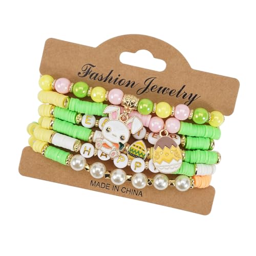 Gramigg 6 Stücke Osterkaninchen Eier Weiche Polymere Tonkügelchen Armbänder Handwerk Mit Lebendiger Farbe Für Kinder Und Erwachsene Gramigg 6 Stücke Osterkaninchen Eier Weiche Polymere Tonkügelchen Armbänder Handwerk Mit Lebendiger Farbe Für Kinder Und Erwachsene von Gramigg