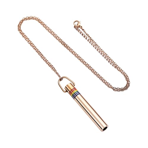 Gramigg Ängste Halskette Edelstahl Für Entspannung Einstellung Für Büro Bunte Stahl Gold Schwarz Roségold Mode Angst Halskette von Gramigg