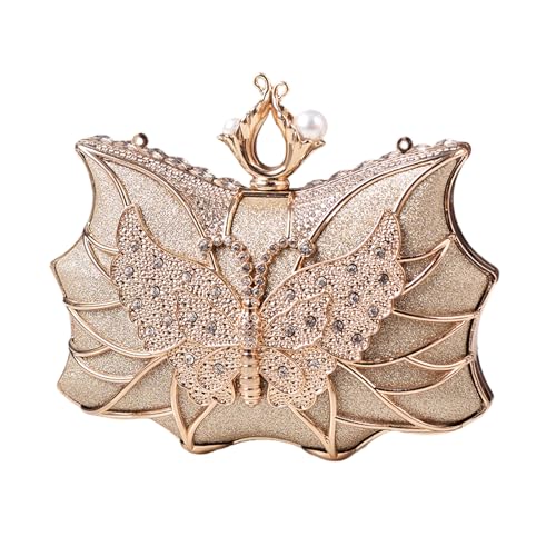 Gramigg Luxuriöse Frauenabendhandtasche Mit Glitzernden Strassdetail Umhängetaschen Für Abschlussball Und Bankettverteidiger Handtasche von Gramigg