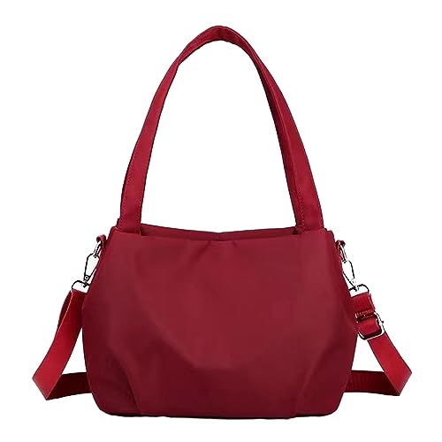 Gramigg Modische Umhängetasche für Damen, stilvolle und vielseitige Einzel-Umhängetasche, Mädchen-Handtasche mit großem Fassungsvermögen, modisch, vielseitig, kompakt, geräumig, leicht und bequem, rot Gramigg Modische Umhängetasche für Damen, stilvolle und vielseitige Einzel-Umhängetasche, Mädchen-Handtasche mit großem Fassungsvermögen, modisch, vielseitig, kompakt, geräumig, leicht und bequem, rot von Gramigg