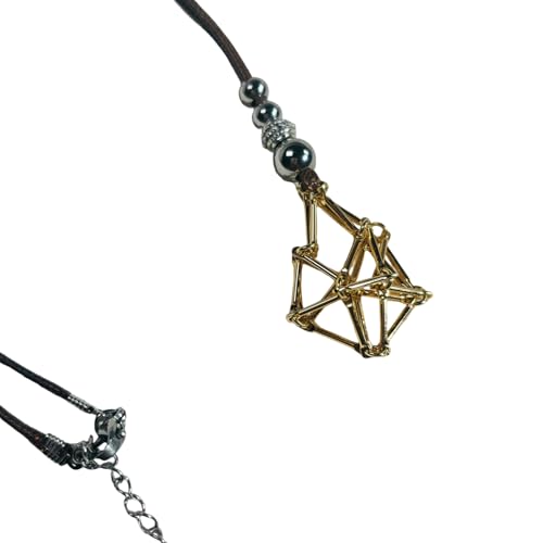Gramigg Modische Verstellbare Metallkäfigkäfigkette Kristallhalter Anhänger Heckchain Für Männer Frauen Stilvolle Schmuckzubehör Verstellbare Kristallkäfig Halskette von Gramigg