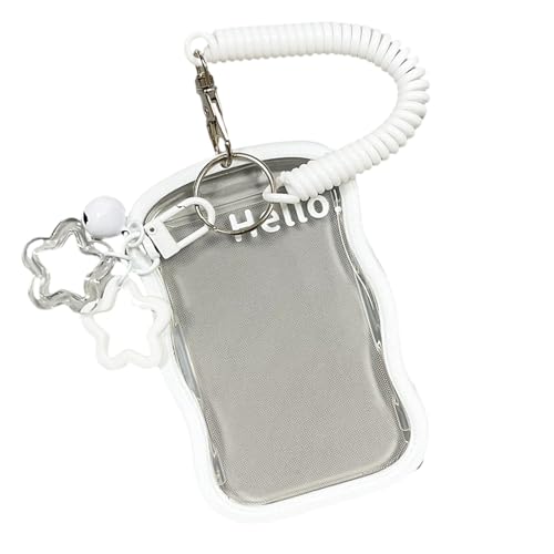 Gramigg Photokardhalter Mit Schlüsselbund Silikon Photo Card Protector Identity Card Anhänger Keychain Für Women ID Kartenhalter Beschützer von Gramigg