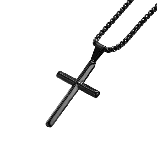 Gramigg Religiöse Halskette, Kruzifix-Anhänger, Schlüsselbeinkette, hypoallergen, Halsschmuck, angenehm zu tragen, Halskette von Gramigg