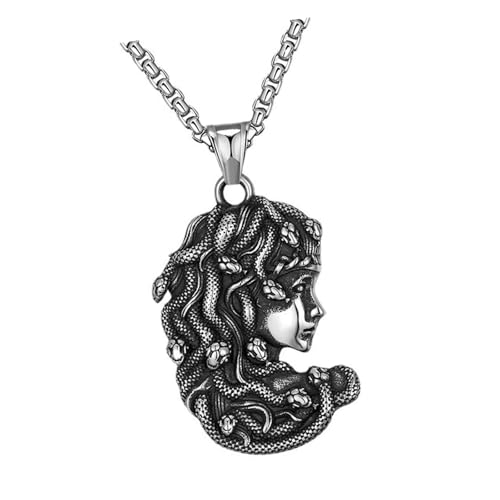 Gramigg Stilvolle Ouroboros Schlange Halskette Edelstahl Ouroboros Schlange Halskette Hals Accessoire Für Moderne Gotische Stile Gothic Punk Jewelry von Gramigg