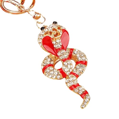 Gramigg Stylish Schlangenschlüsselhalter Sparkling Key Orloy Legierung Textur Geldbörsezubehör Für Geburtsjahr Und Tägliche Verwendung von Gramigg