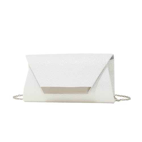 Gramigg Trendige Textur, Umhängetasche, Abendtasche, vielseitige und modische Schulter-Clutch für verschiedene Anlässe, Handy, weiß, One Size Gramigg Trendige Textur, Umhängetasche, Abendtasche, vielseitige und modische Schulter-Clutch für verschiedene Anlässe, Handy, weiß, One Size von Gramigg