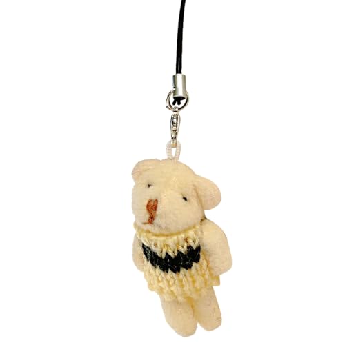 Gramigg Vielseitige Plüschbären Bären Schlüsselbär Spielzeugweste Pullover Bären Keyrings Weichgefüllte Spielzeugbär Anhänger Keychains Handwerk von Gramigg