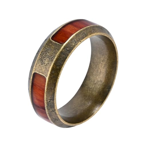 Gramigg Vintage Styles Briefringe Praktische Edelstahlringe Mit Antikem Finish Für Nordische Kultur Enthusiasten Kulturzubehör von Gramigg