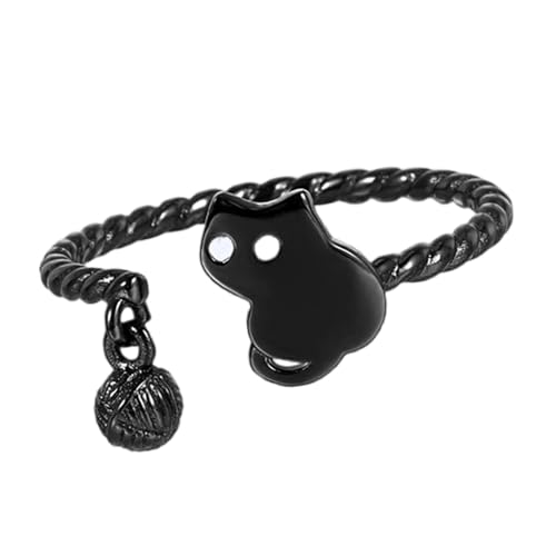 Gramigg Zarte Offene Kätzchenringe Kupfer Leichte Fingerringe Schmuck Schmuck Für Jubiläum Valentinstag Geschenkideen Tiergeschenke von Gramigg